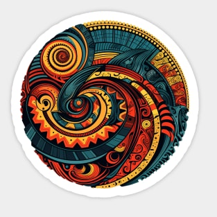 Abstract Digital Art Sticker